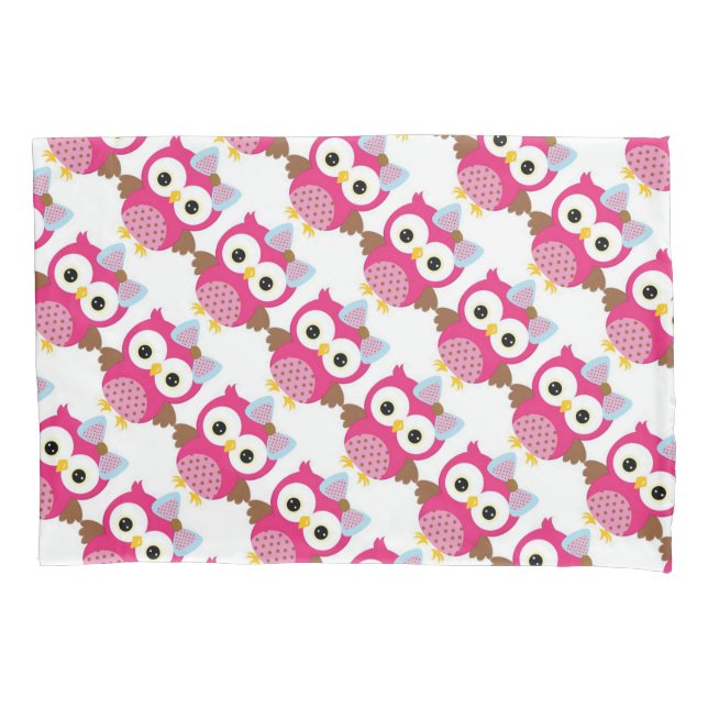 Single Standard Size Pillowcase/Owl Pillowcase (Front)