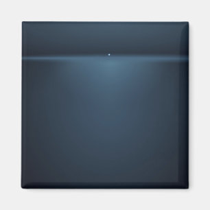 Single star on a far horizon in blue magnet