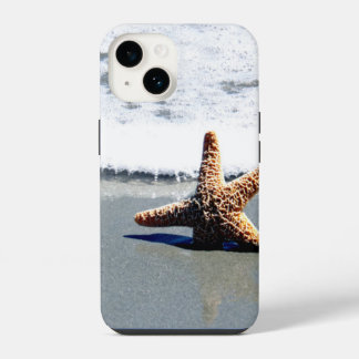 Single Starfish Washed Ashore Jigsaw Puzzle iPhone 14 Case