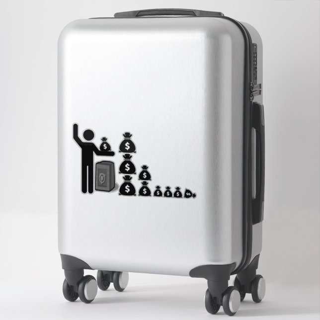 Single Stick Figure $ (Suitcase)