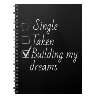 Single Taken Checklist Style Motivational Quote  N Notebook