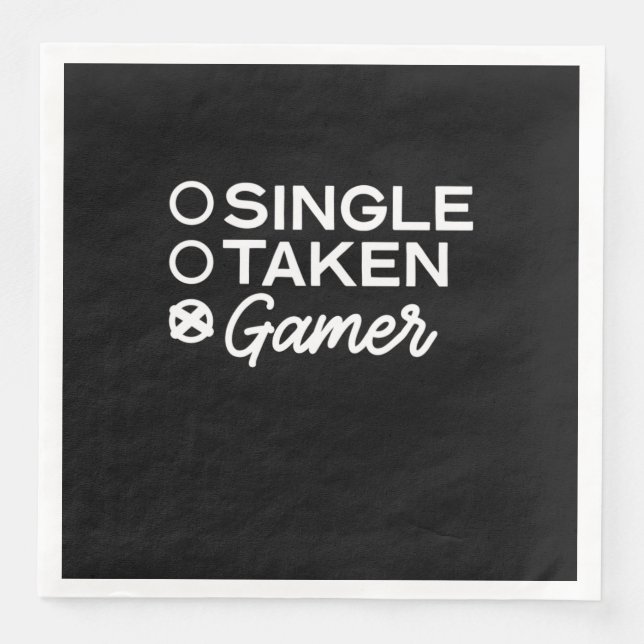Single Taken Gamer Napkin (Front)