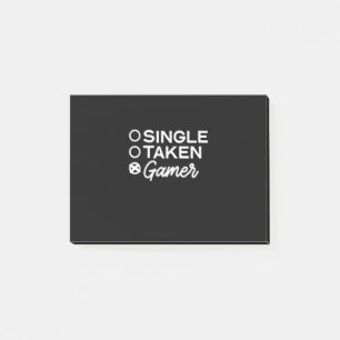 Single Taken Gamer Post-it Notes