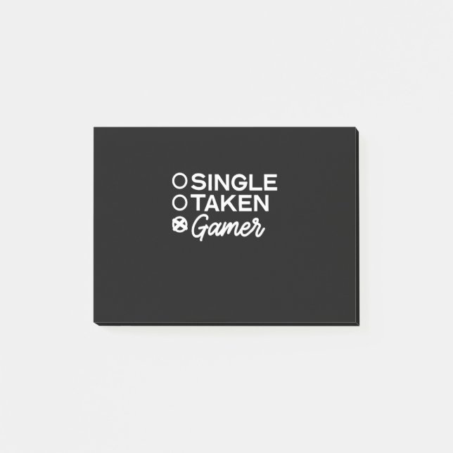 Single Taken Gamer Post-it Notes (Front)