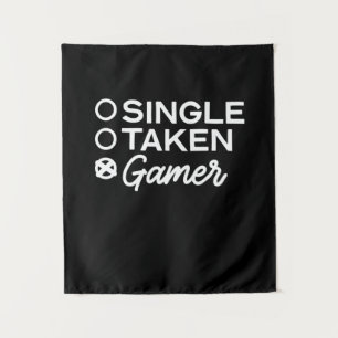 Single Taken Gamer Tapestry