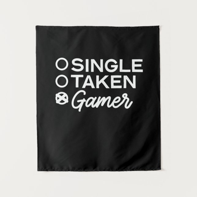 Single Taken Gamer Tapestry (Front)