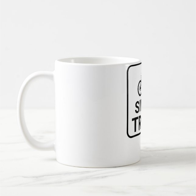 Single Track Bunny Hop Mountain Bike Mtb Moto Down Coffee Mug (Left)