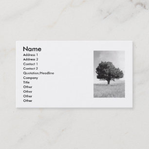 Single Tree Business Card