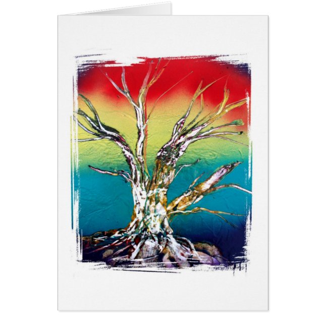 Single Tree Red Yellow Green Rasta Style (Front)