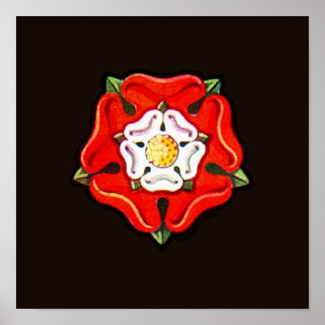 Single Tudor Rose Poster (Front)