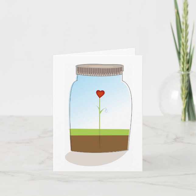 Single Valentine Love Holiday Card (Front)