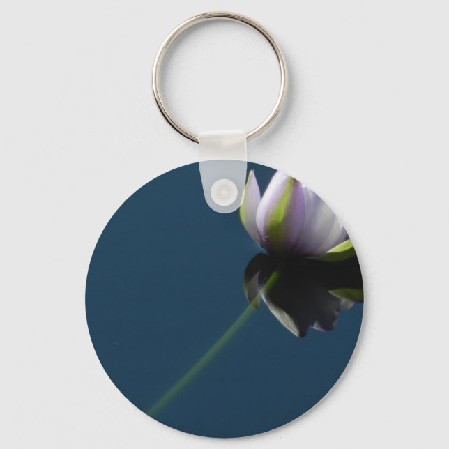 Single water lily key ring (Front)