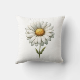 Single White Daisy Flower Herb Journal Cushion