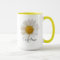 Single White Daisy with Custom Name