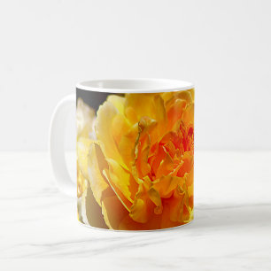 Single yellow rose coffee mug