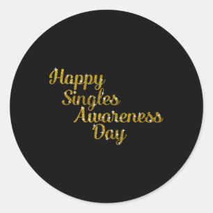 Singles Awareness Day Anti Valentines Love Cupid F Classic Round Sticker