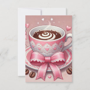 Singles Awareness Day Party Coffee Cup Invitation