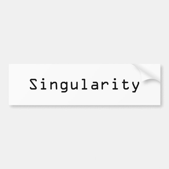 Singularity Bumper Sticker (Front)