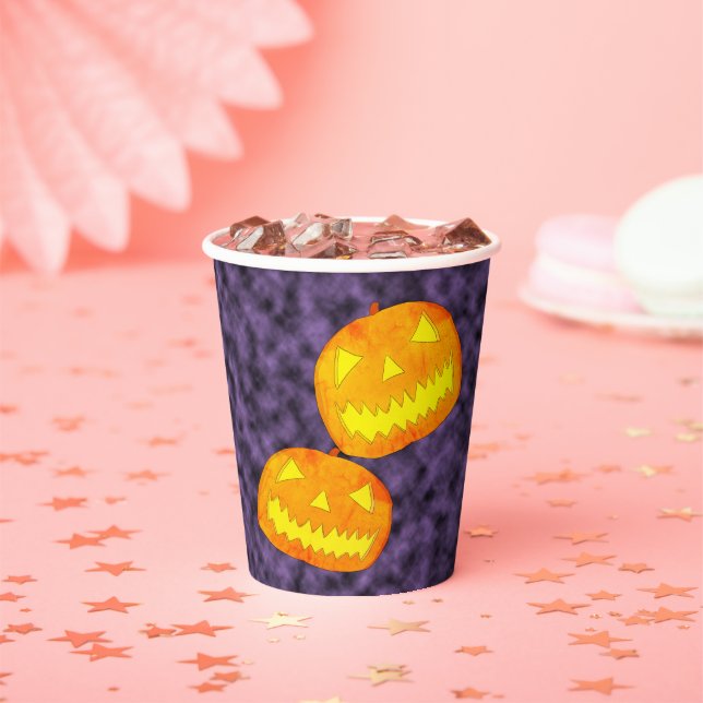 Sinister Celebration Halloween Paper Cups (Insitu)