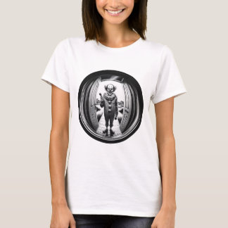 Sinister Clown at Your Door | Fisheye T-Shirt