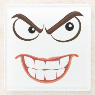 SINISTER FACE GLASS COASTER