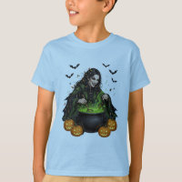 Sinister Halloween Feast: Evil Cooking Witch PNG