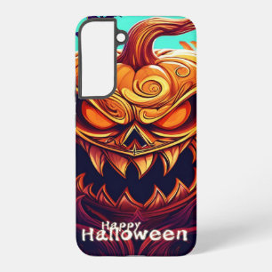 Sinister Jack-o-Lantern Bats Halloween Art Samsung Galaxy Case