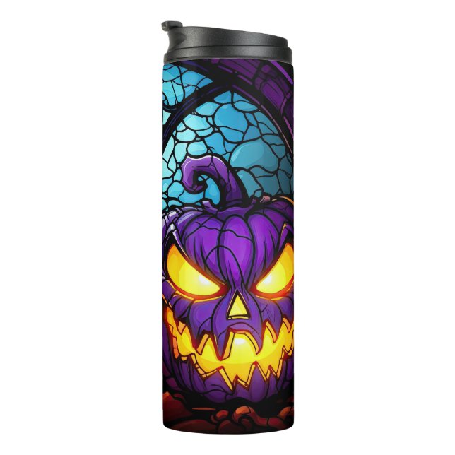 Sinister Pumpkins Thermal Tumbler (Rotated Right)