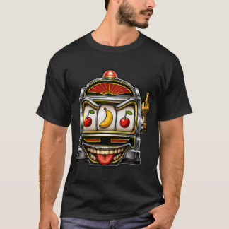 Sinister Slot Machine Gives You The Finger T-Shirt