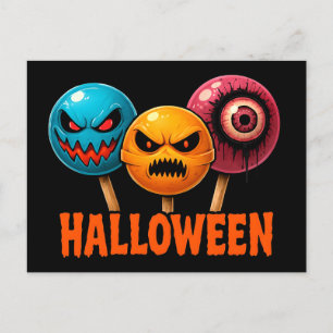 Sinister Sweets Halloween Holiday Postcard
