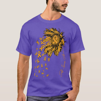 SInjury Awareness Sunflower ribbon flowers fall T-Shirt
