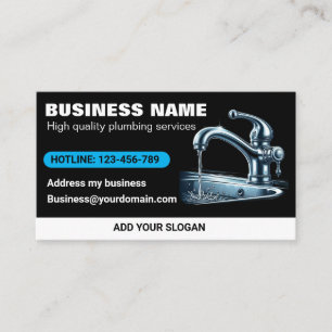 Sink Is Broken Plumbing Service  Business Card