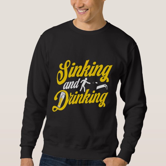 Sinking and Drinking Cornhole Sweatshirt (Front)