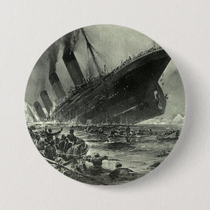 Sinking RMS Titanic 7.5 Cm Round Badge