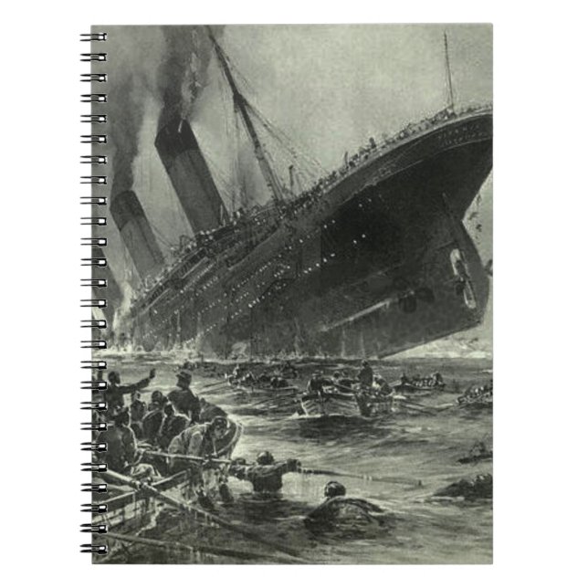 Sinking RMS Titanic Notebook (Front)