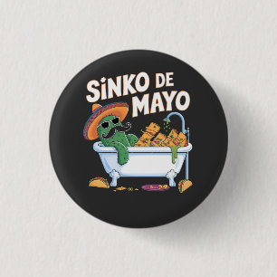 Sinko de Mayo Cinco De Mayo Cactus Funny 3 Cm Round Badge
