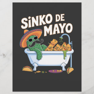 Sinko de Mayo Cinco De Mayo Cactus Funny Flyer