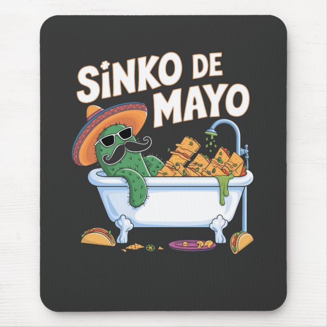 Sinko de Mayo Cinco De Mayo Cactus Funny  Mouse Pad (Front)