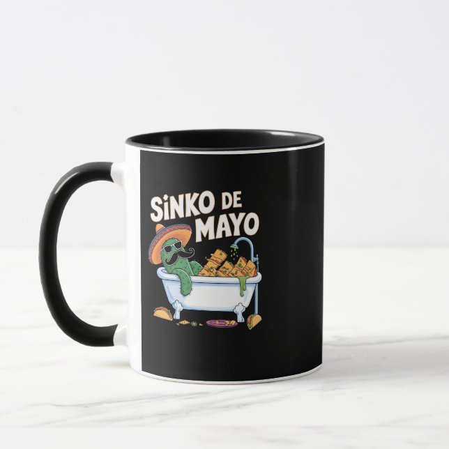 Sinko de Mayo Cinco De Mayo Cactus Funny  Mug (Left)