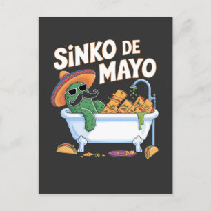 Sinko de Mayo Cinco De Mayo Cactus Funny Postcard