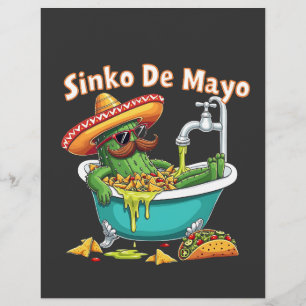 Sinko de Mayo"Funny Cinco de Mayo Cactus Flyer