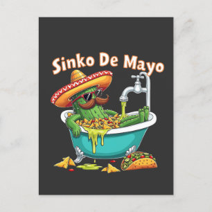 Sinko de Mayo"Funny Cinco de Mayo Cactus Holiday Postcard