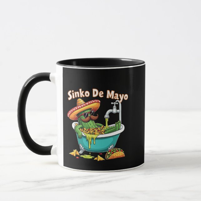 Sinko de Mayo"Funny Cinco de Mayo Cactus  Mug (Left)