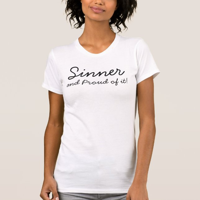 Sinner and Proud of it! Tank Top for Women (Front)