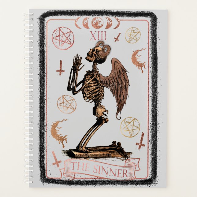 Sinner Tarot Card Cover Planner (Front)