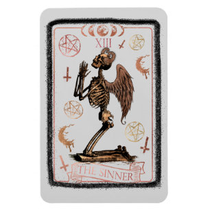 Sinner Tarot Card Magnet