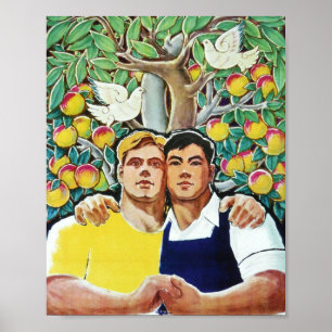 Sino Soviet Cooperation Poster