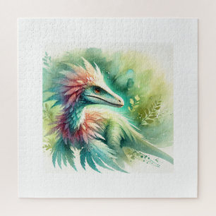 Sinornithosaurus in harmony with nature 060924AREF Jigsaw Puzzle