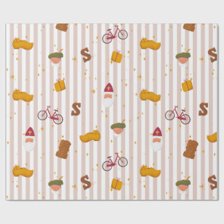 Sint and Piet Themed Wrapping Paper