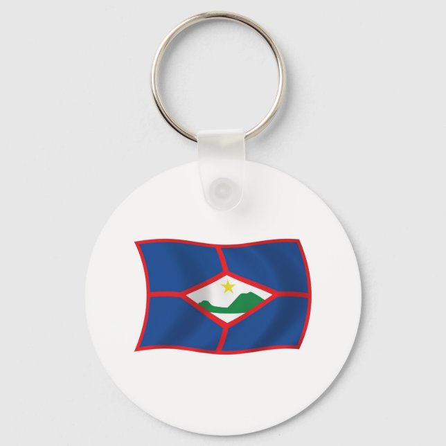Sint Eustatius Flag Keychain (Front)